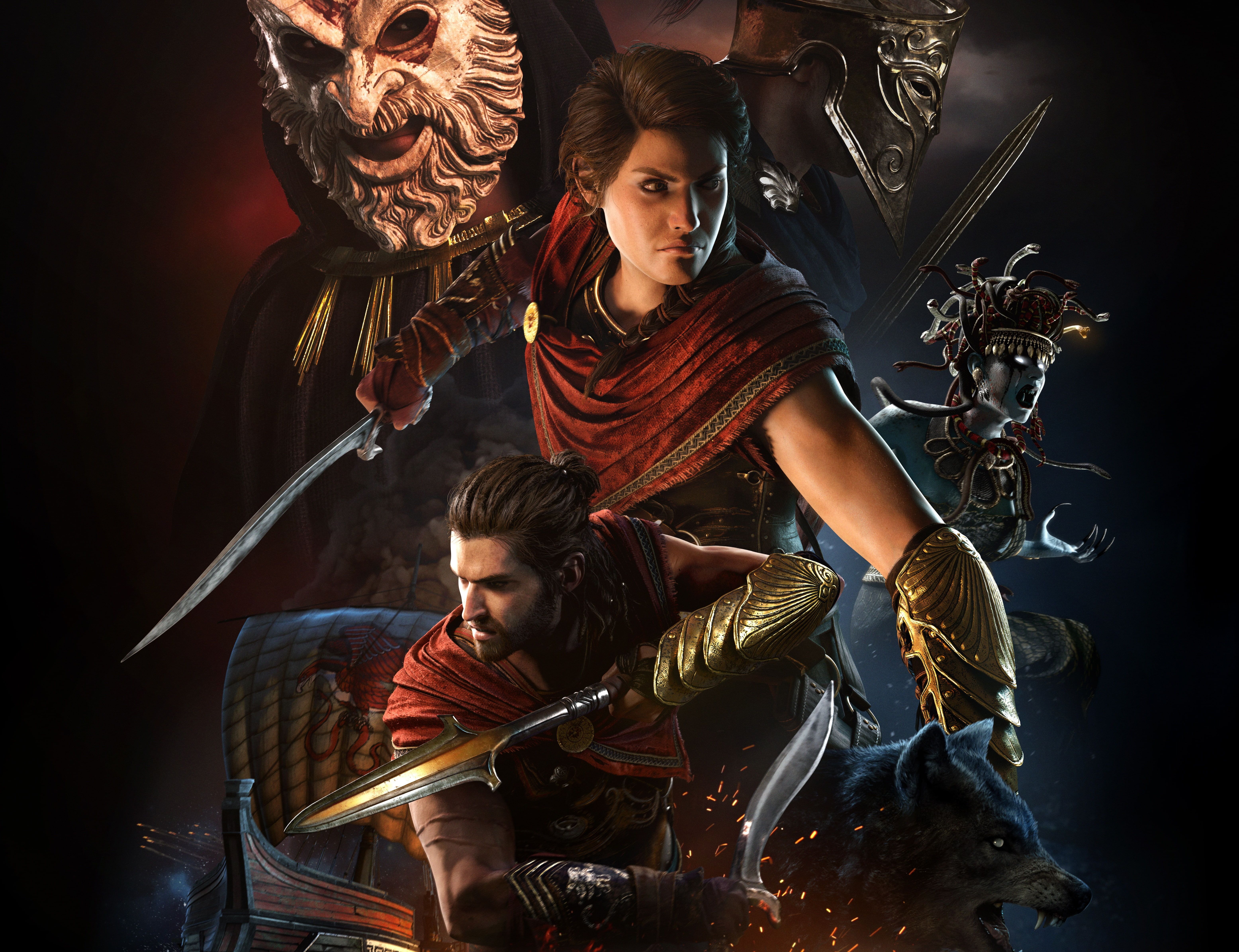 art #Kassandra Assassin's Creed Odyssey #Alexios K #wallpaper #hdwallpaper #desktop. Assassins creed odyssey, Assassin's creed, Assassins creed