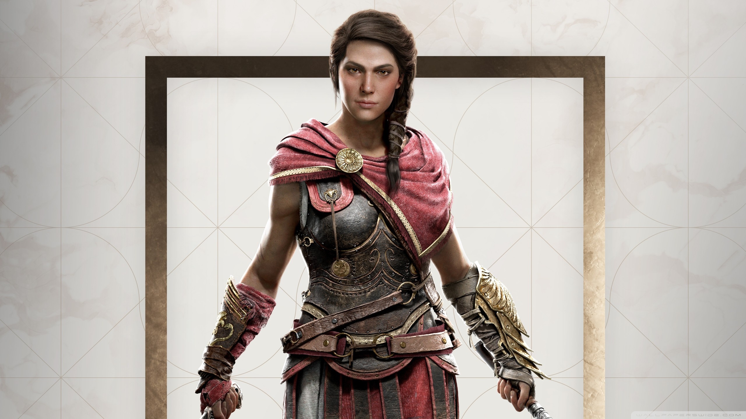 Kassandra in Assassins Creed Odyssey Ultra HD Desktop Background Wallpaper for: Widescreen & UltraWide Desktop & Laptop, Multi Display, Dual Monitor, Tablet