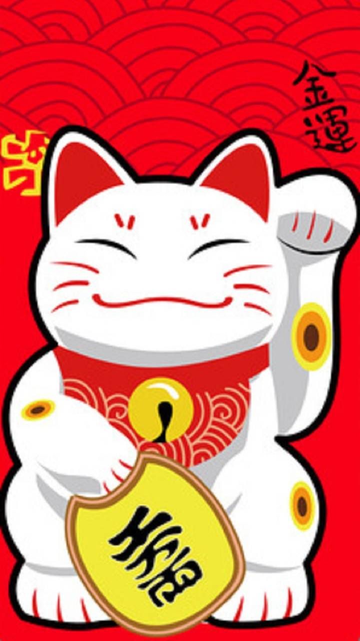 Lucky Cat Wallpaper - Lucky cat tattoo, Lucky cat, Cat background