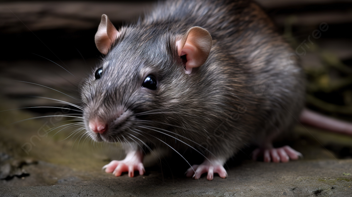 Gray Rat Standing Up In A Rocky Area Background, Fat Rat Picture Background Image And Wallpaper for Free Download