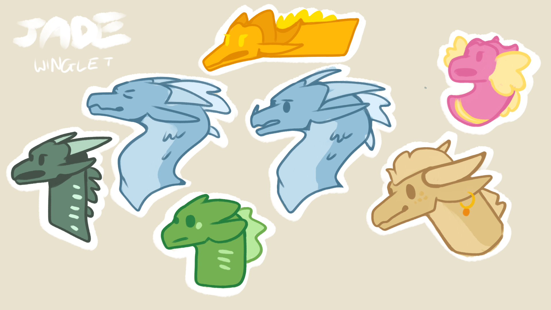 Jade winglet animation designs