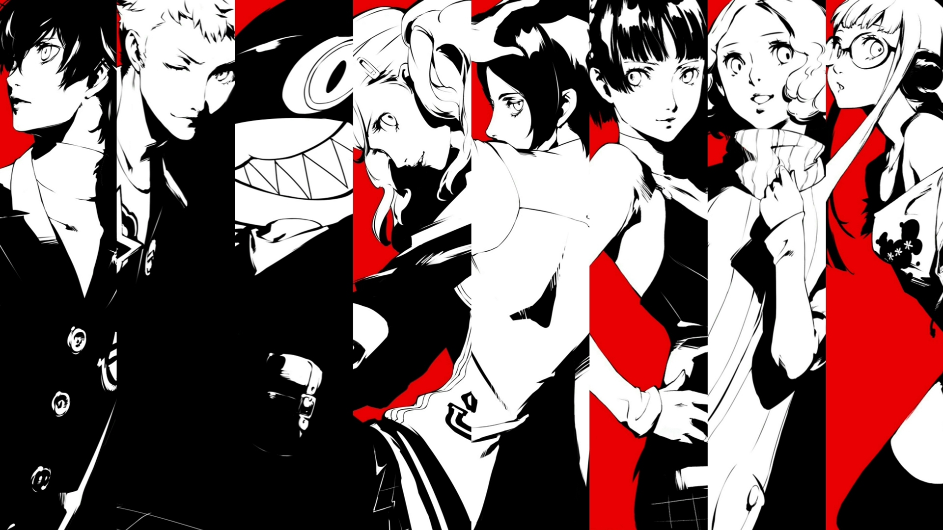 1920x1080 Yusuke Kitagawa, Persona, Futaba Sakura, Haru Okumura, Ryuji Sakamoto, Makoto Niijima, Ann Takamaki, Persona 5, Joker ( Persona), Morgana (Persona) wallpaper JPG