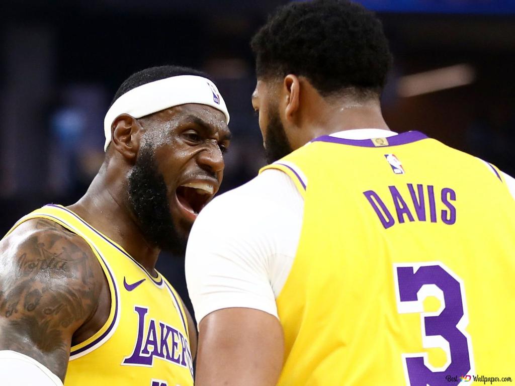 Lebron james with anthony davis 2K wallpaper download
