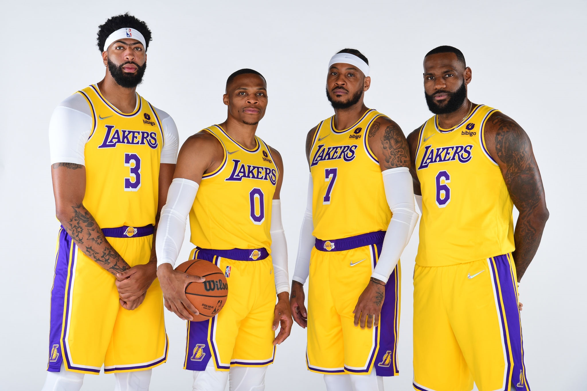 Los Angeles Lakers HD, LeBron James, Carmelo Anthony, Russell Westbrook, Anthony Davis Gallery HD Wallpaper