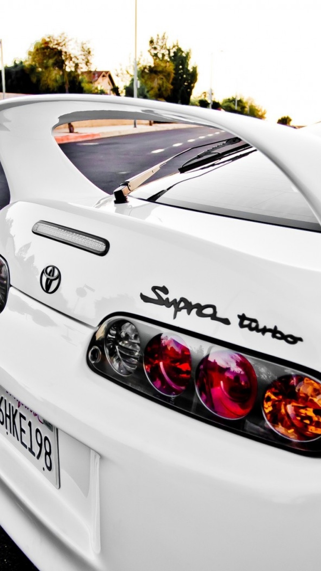 Toyota Supra White HD Wallpaper iPhone 6 / 6S Plus