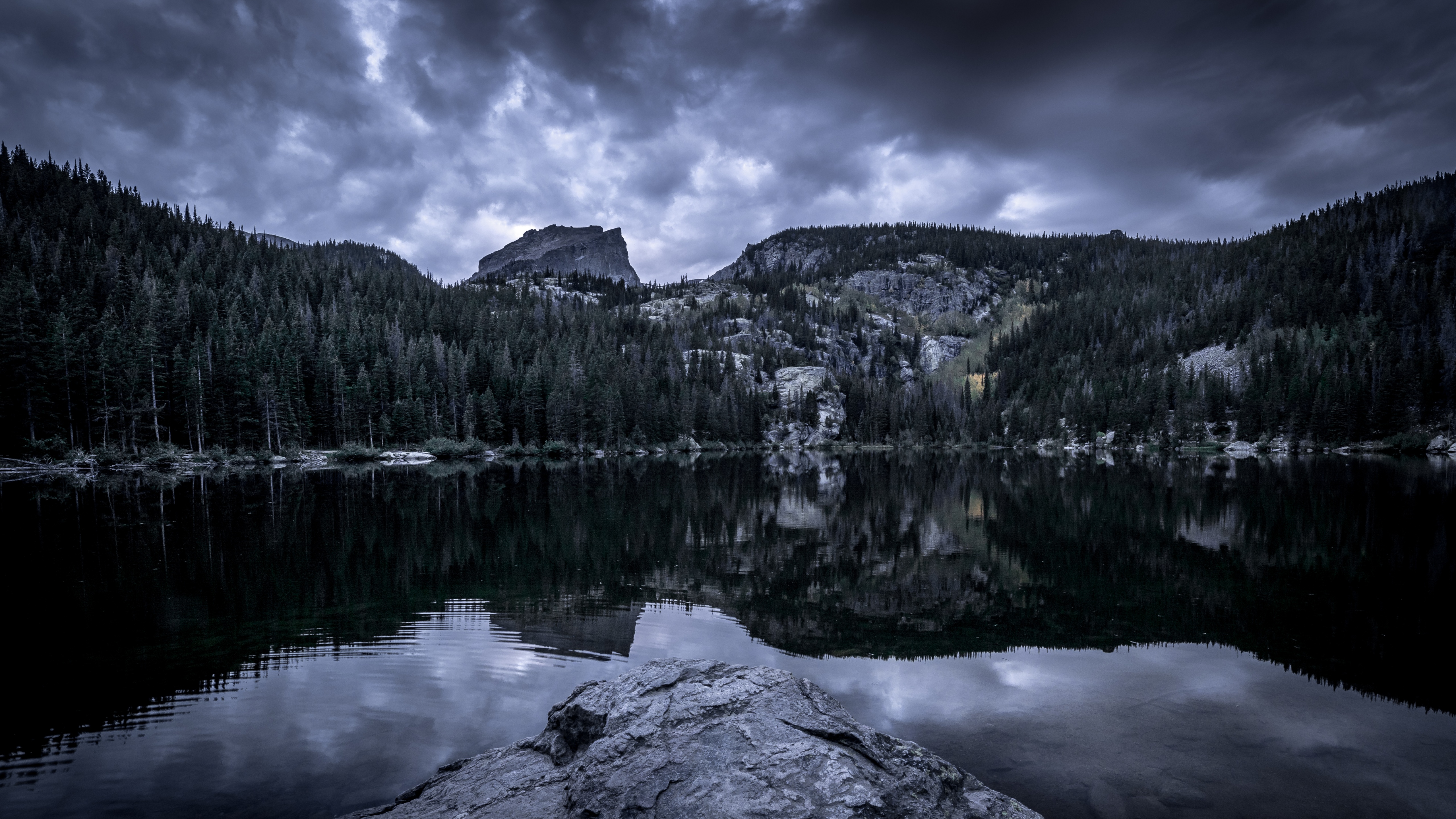 Bear Lake Wallpaper 4K, Rocky Mountain National Park