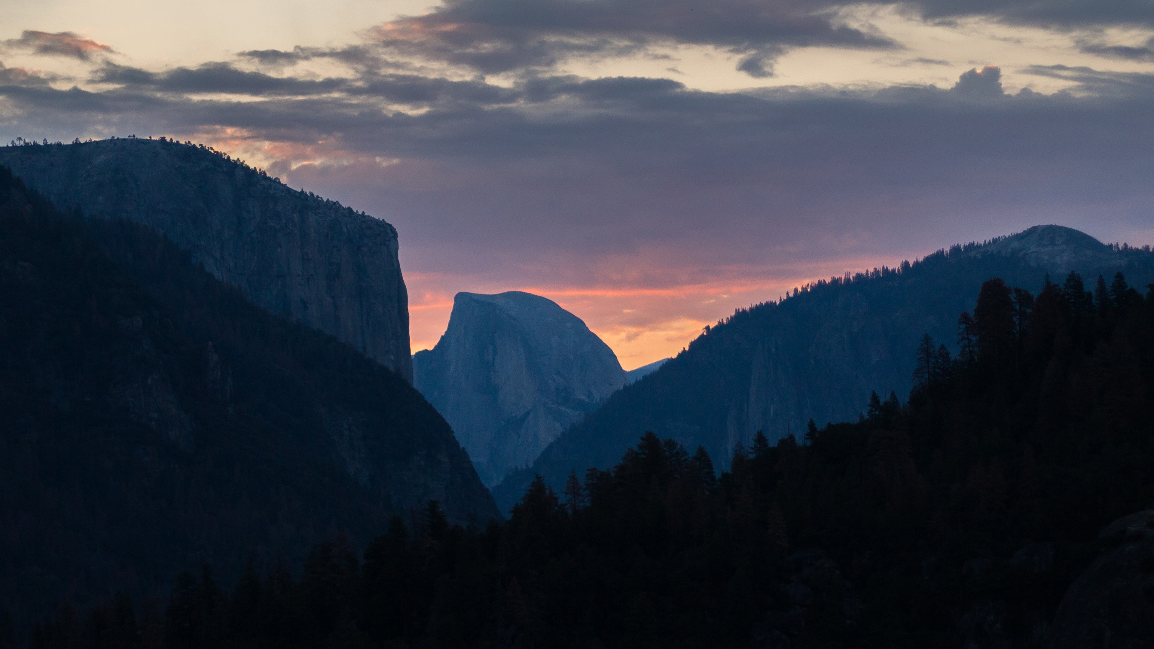 Nature Rock Mountain Sunset Wallpaper