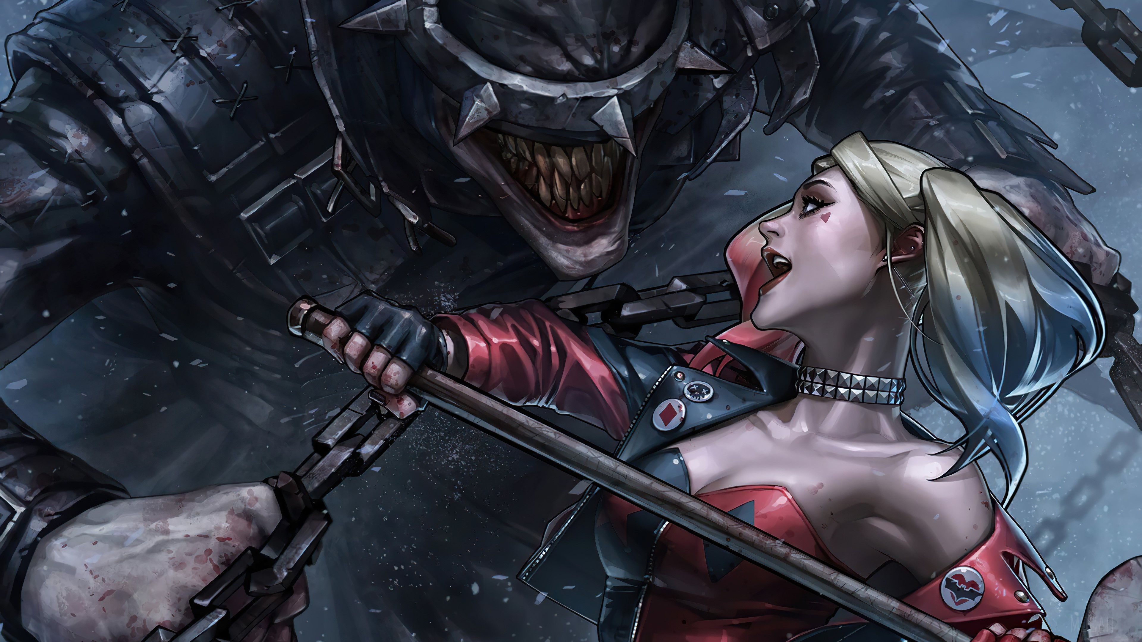 Harley Quinn, The Batman Who Laugh, DC Comics, Anti Hero, Superhero, Comics, Comic, Anti Heroes, Superheroes 4k Gallery HD Wallpaper