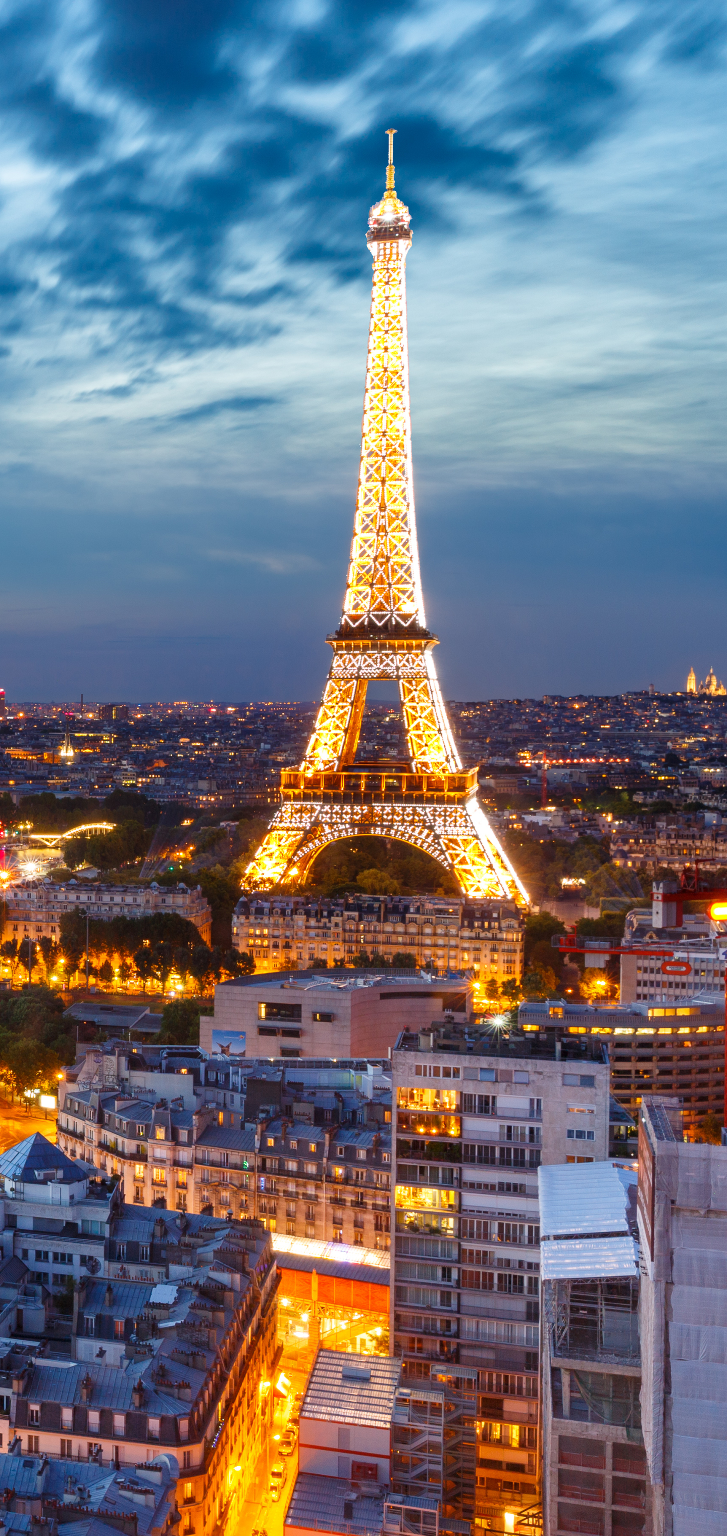 Mobile wallpaper: Cities, Night, Paris, Eiffel Tower, City, France, Man Made, 1186741 download the picture for free