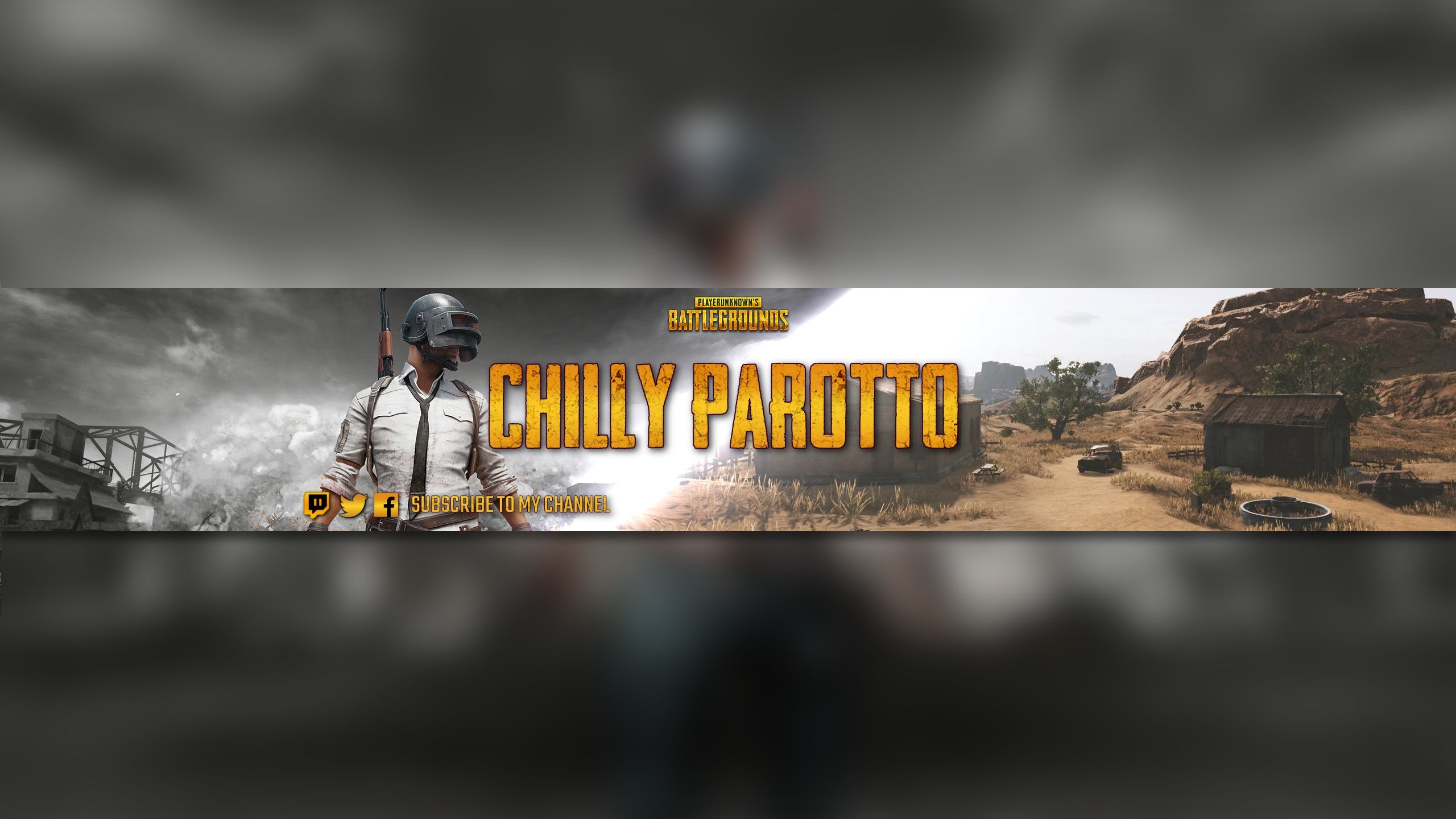 Create a youtube banner game of PUBG cool. Youtube banner background, Youtube banners, Youtube banner design
