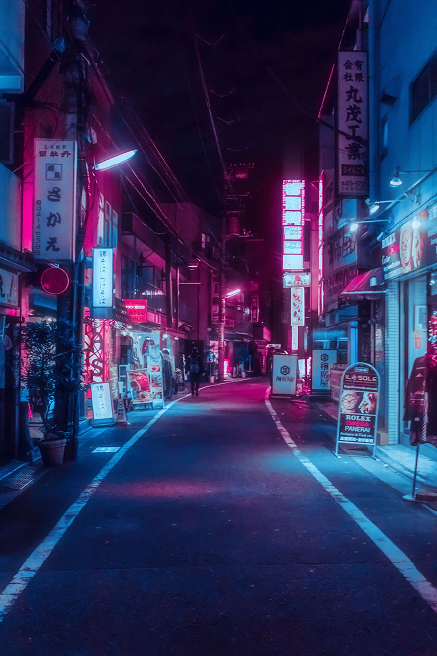I Took A Camera On My Dream Trip To Tokyo, And Here Are The Best 19 Photo That I Took. Surreal photo, Tokyo night, Neon background