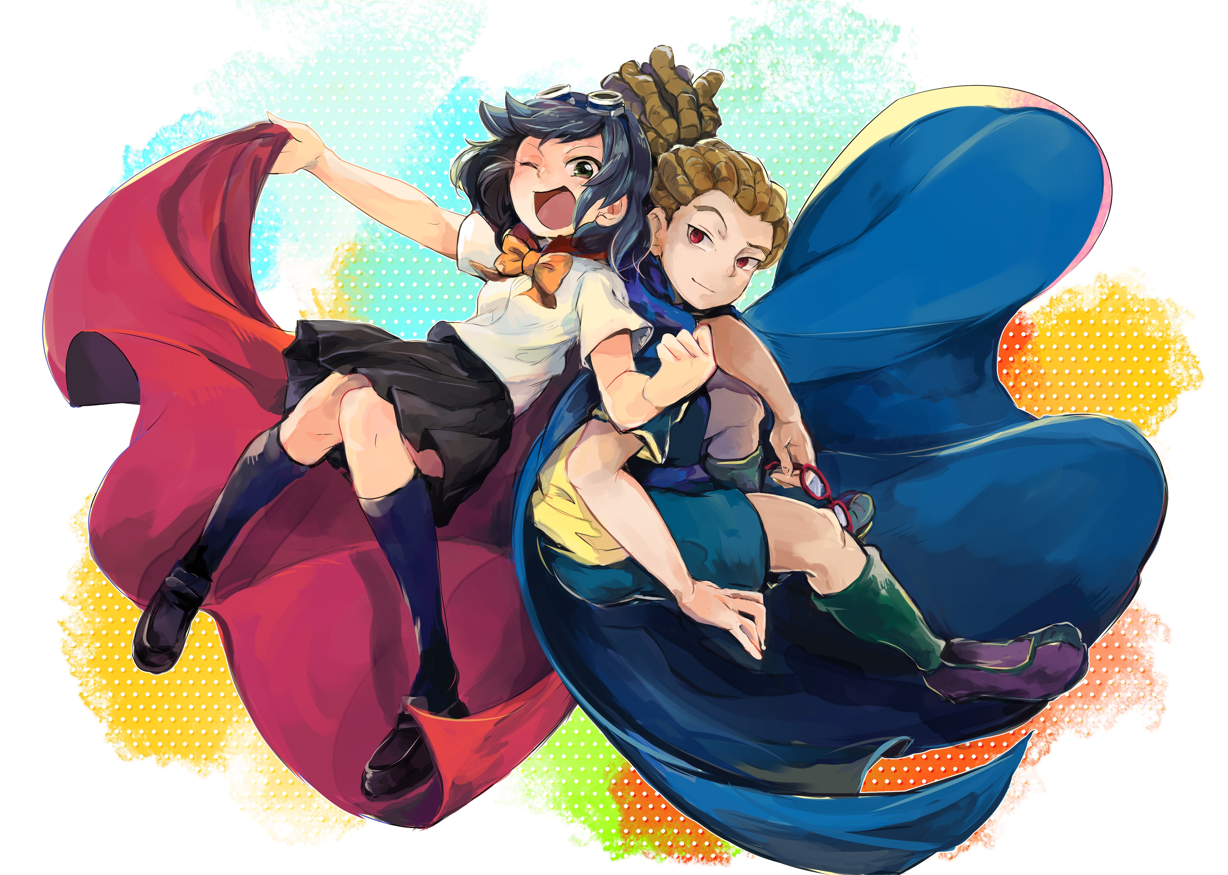 Download 320x480 Kidou Yuuto, Otonashi Haruna, Inazuma Eleven, Cape Wallpaper for iPhone 3GS