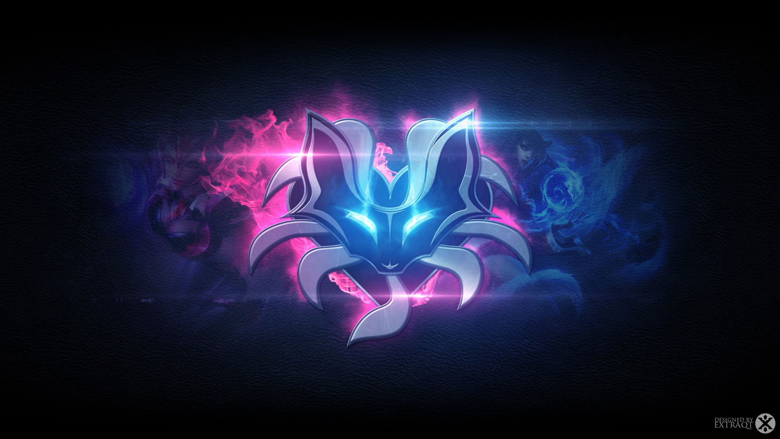 Pink And Purple Fox Digital Wallpaper, Riot Games, League Of Legends
