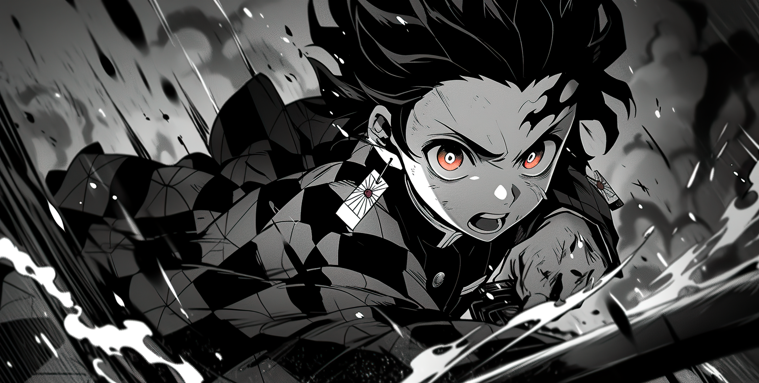 Tanjiro Kamado Epic Manga Style