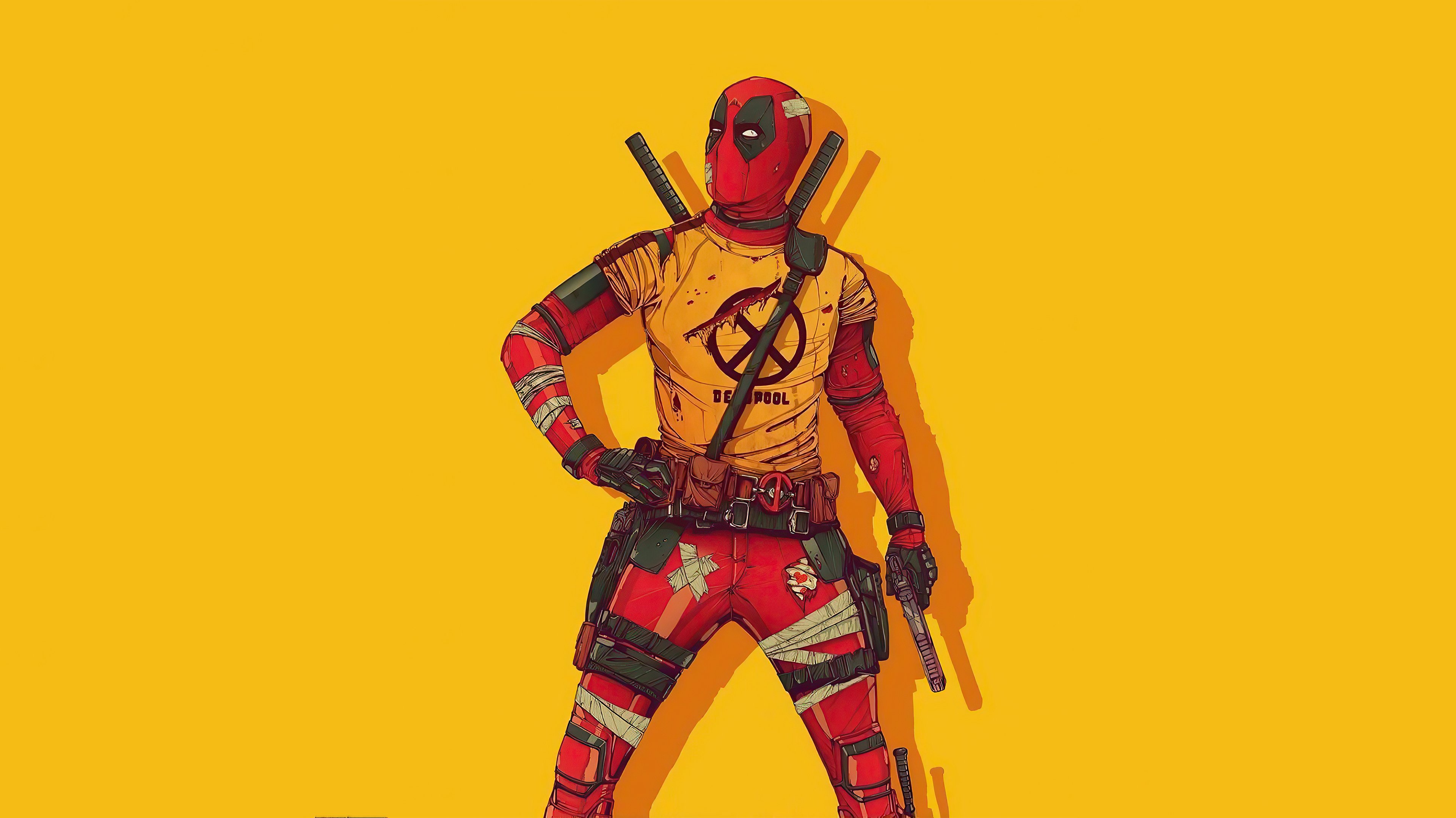 Deadpool in new suit Wallpaper 4k Ultra HD