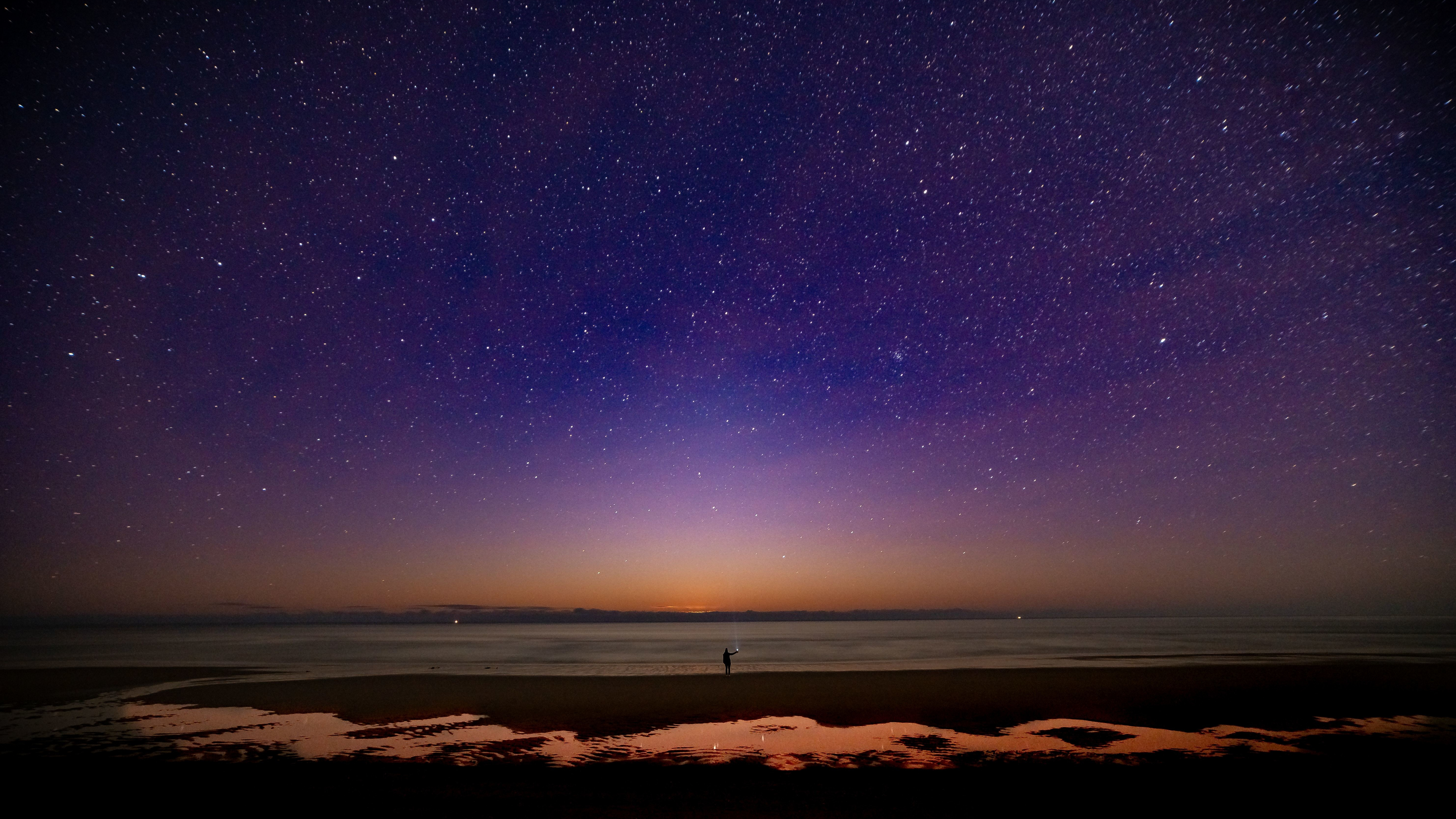 Download wallpaper 3840x2160 starry night, sky 4k wallpaper, uhd wallpaper, 16:9 widescreen 3840x2160 HD background, 24147