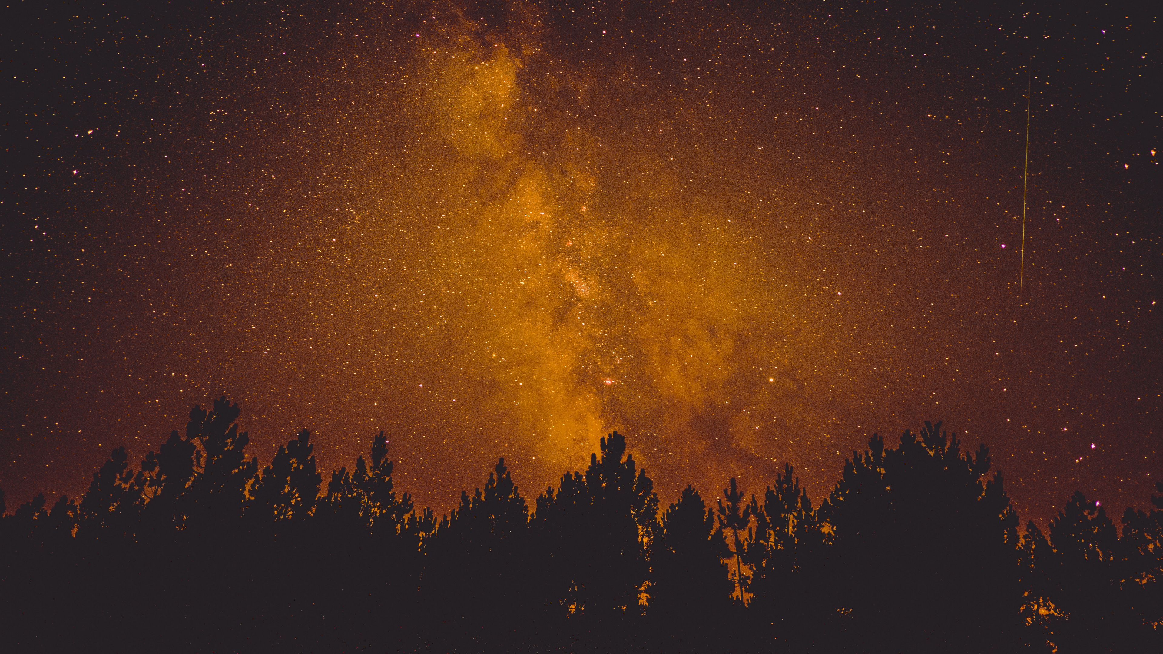 Wallpaper / starry sky, night, stars, milky way, 4k free download