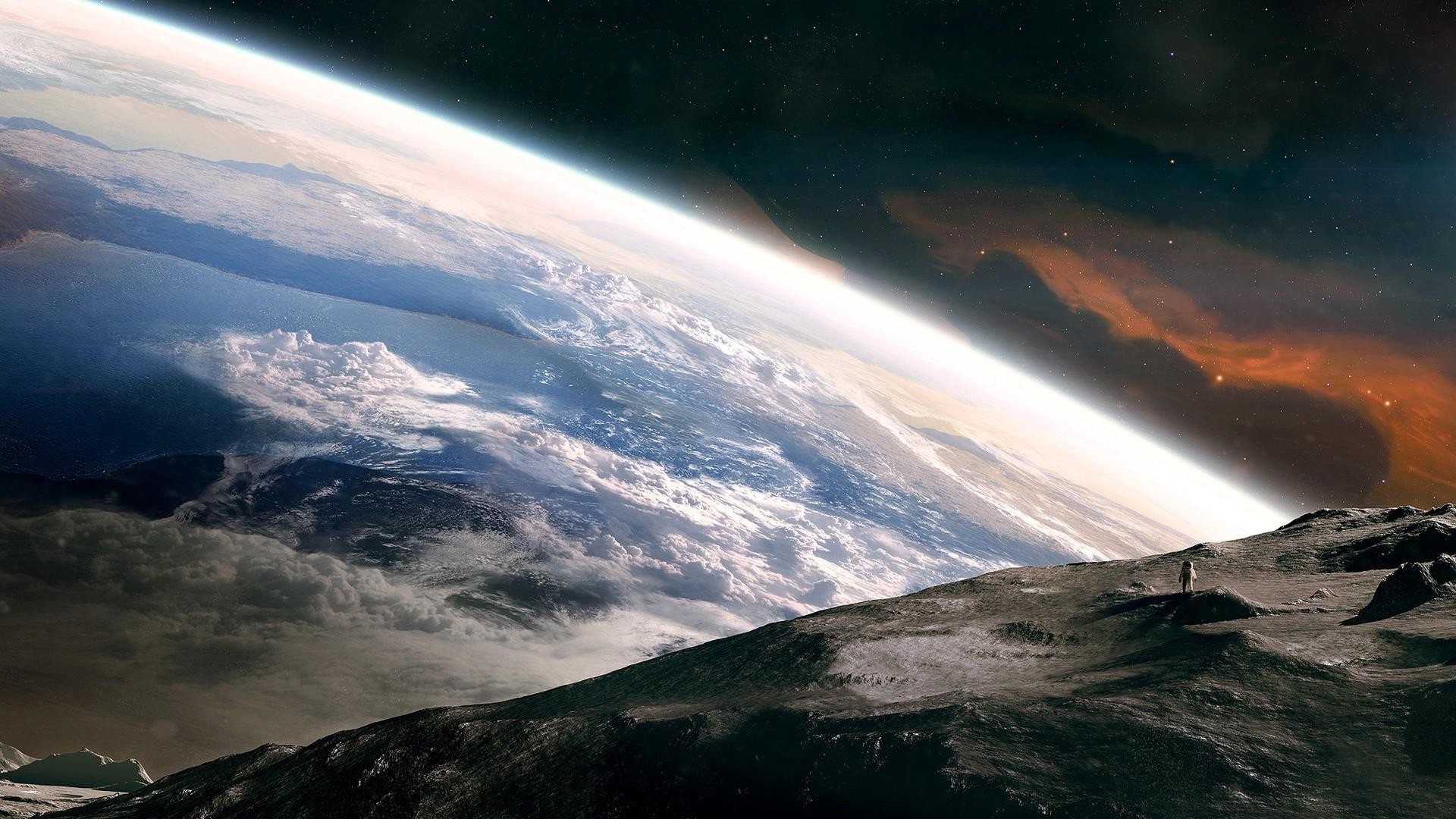 Earth From Moon Wallpaper