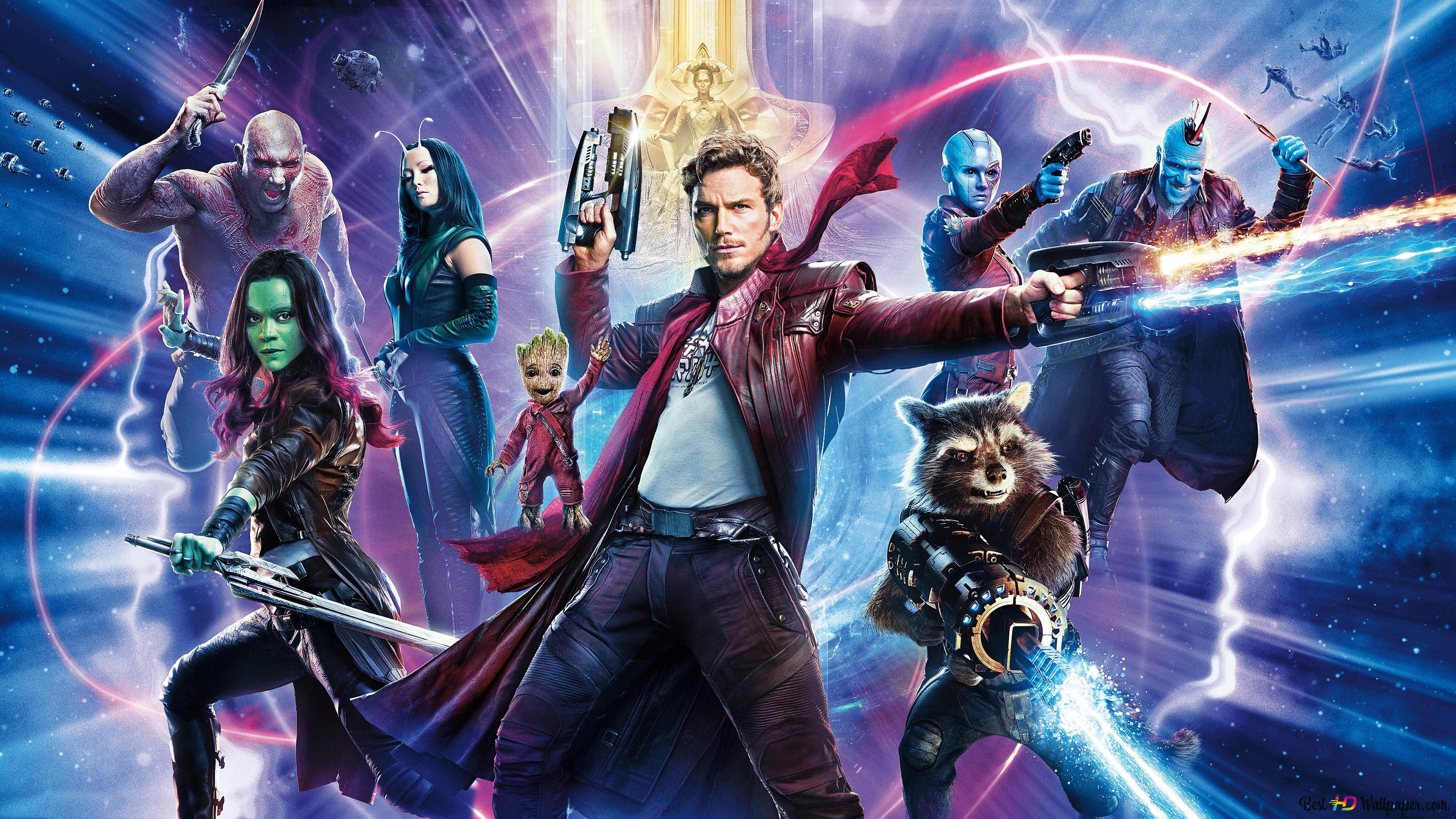 Guardians of the galaxy volume 2 team 4K wallpaper download