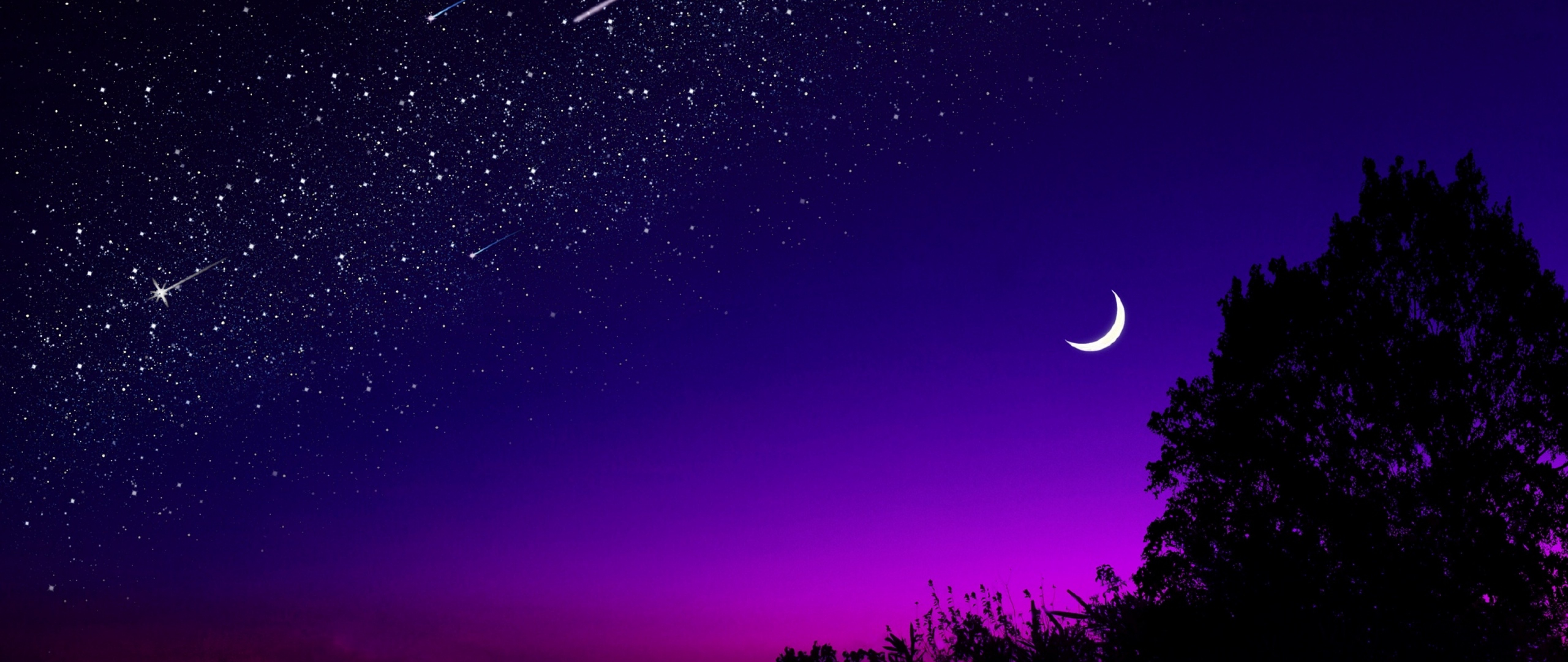 Beautiful night sky HD Wallpaper 4K Ultra HD Wide TV