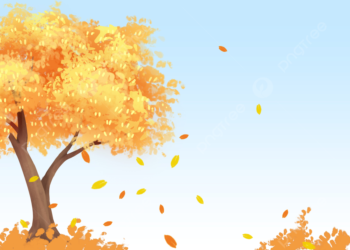 Autumn Tree Falling Leaves Cool Background, Autumn, Tree, Fallen Leaves Background Image And Wallpaper for Free Download