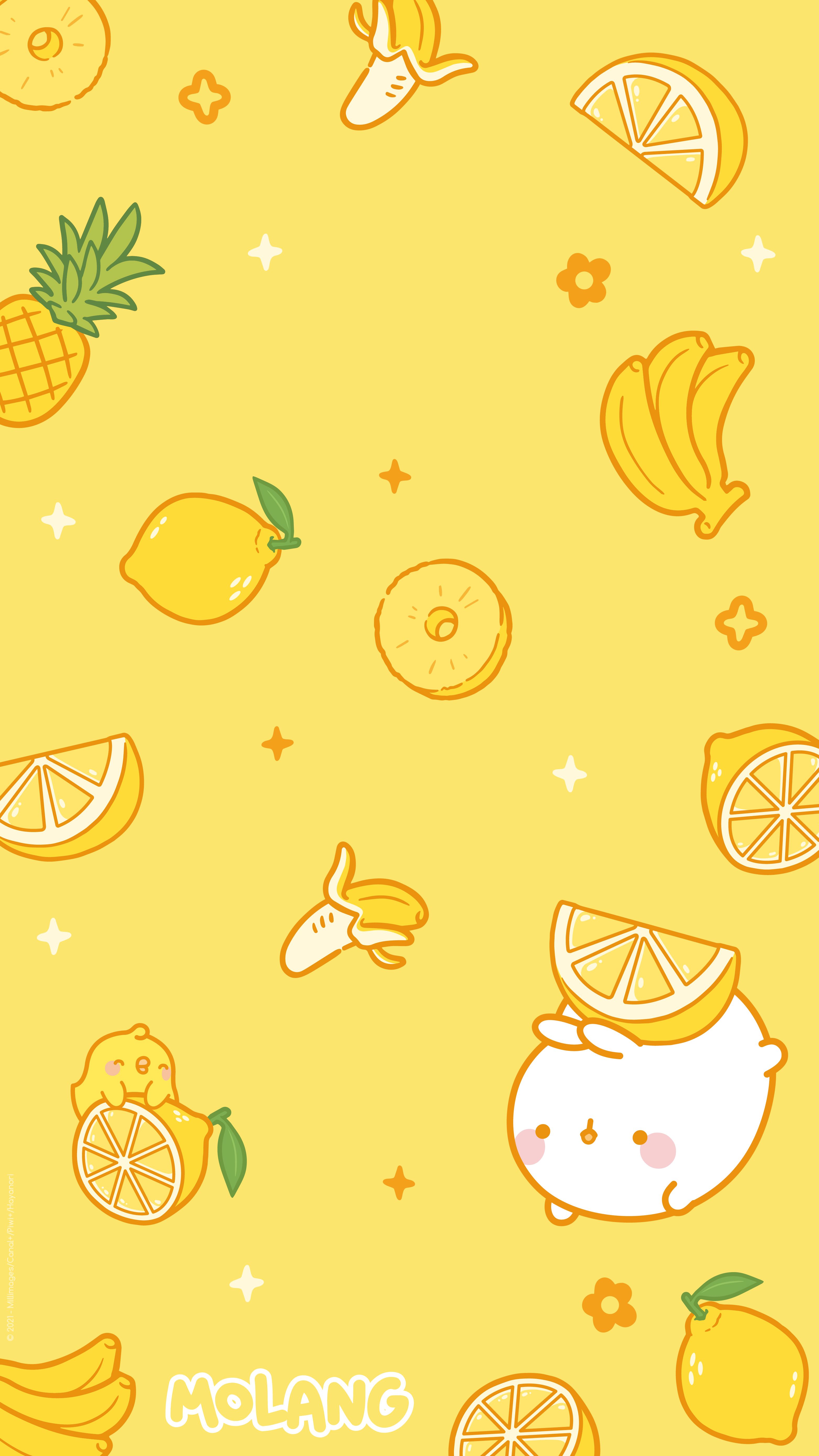 Molang 1 Wallpaper. Molang wallpaper, iPhone wallpaper yellow, iPhone wallpaper kawaii