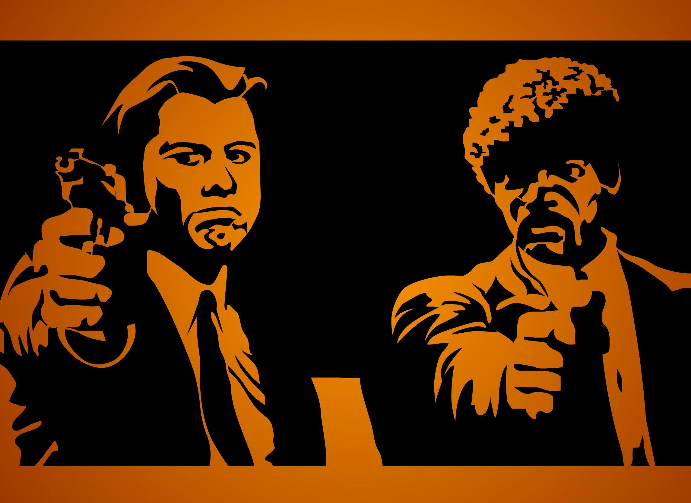 Pulp Fiction Samuel L Jackson John Travolta HD Wallpaper