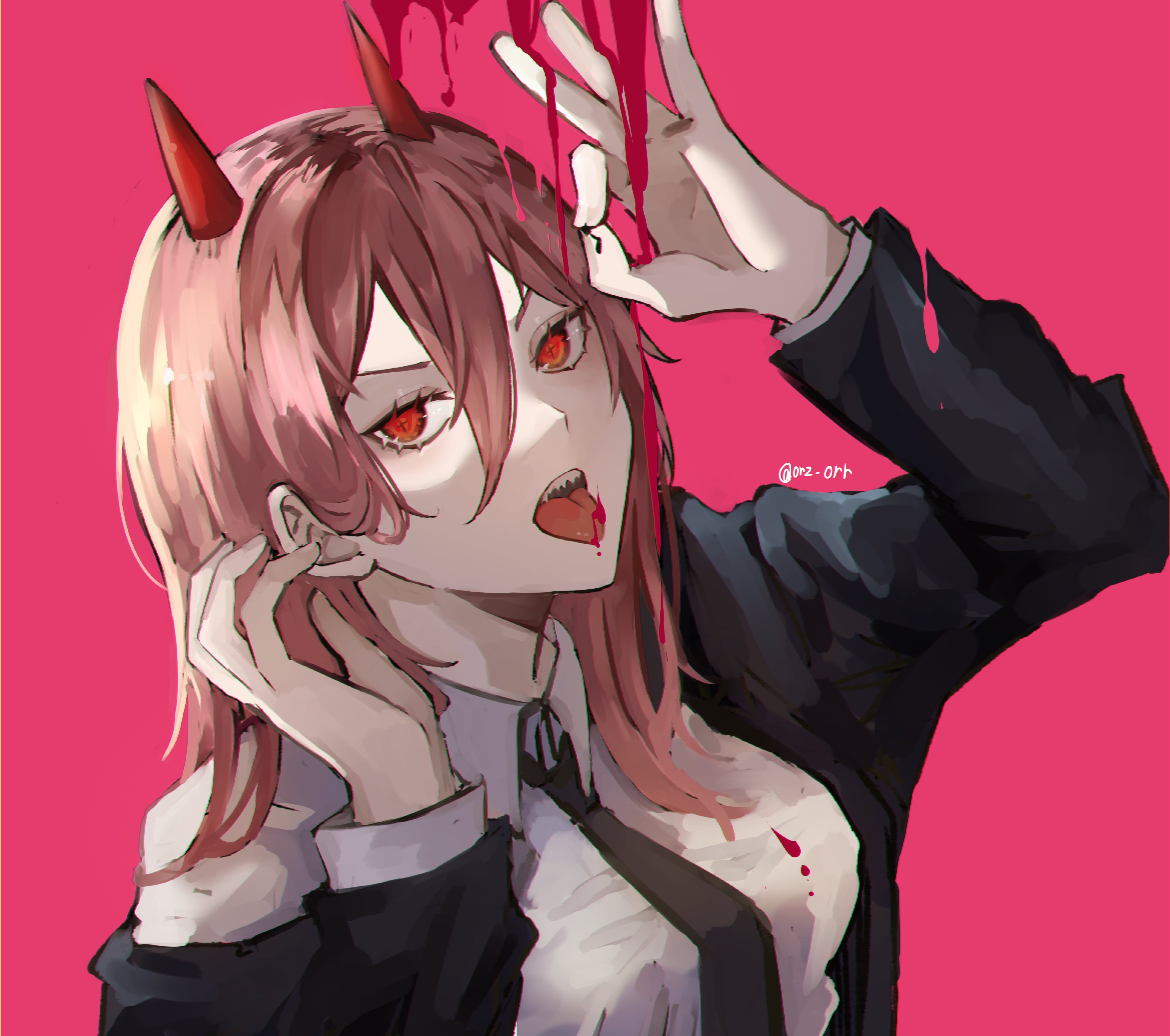 Wallpaper / 4K, Power(Character), anime girls, Chainsaw Man free download