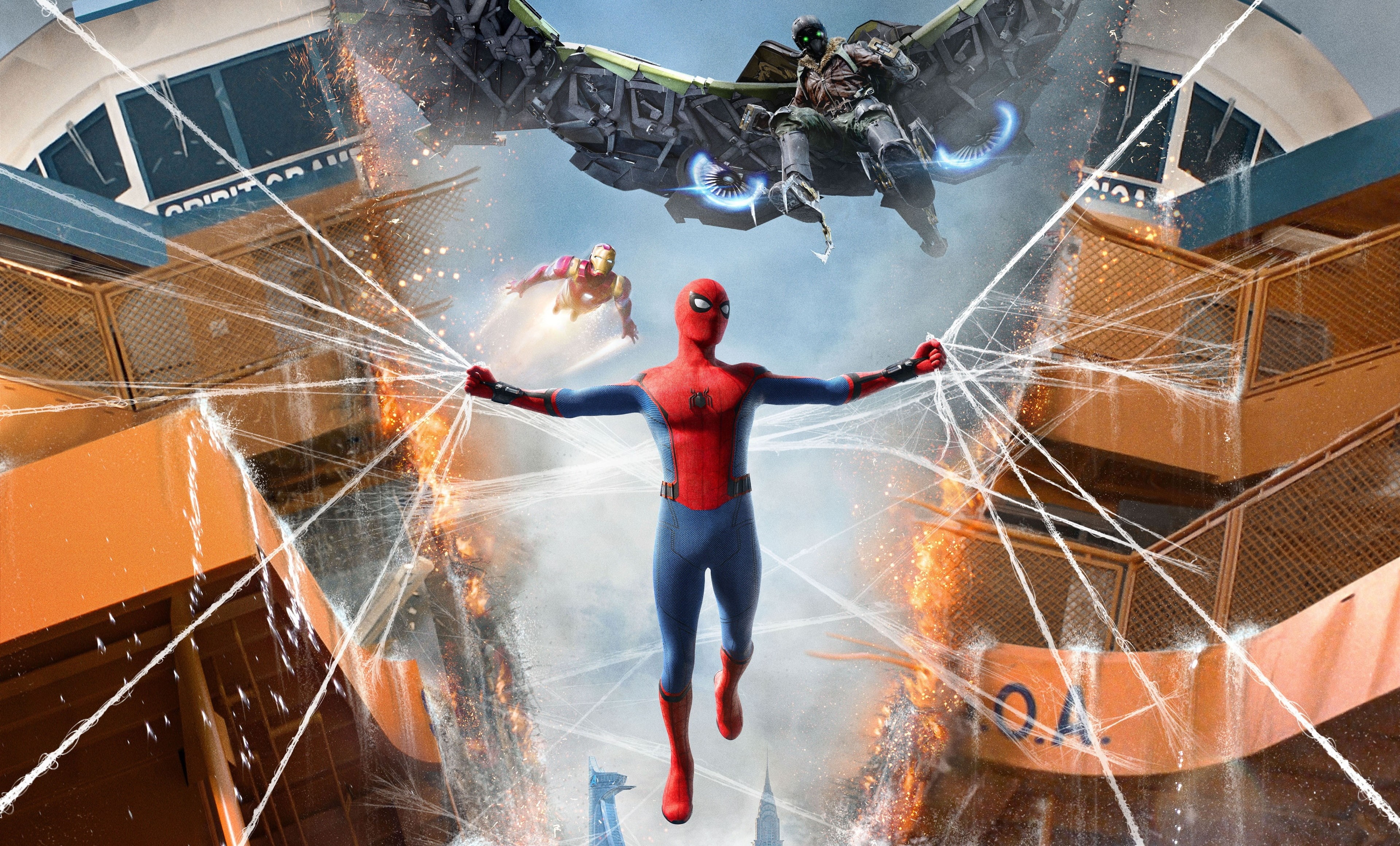 spiderman homecoming 4k HD for pc 1080P, 2k, 4k Full HD Wallpaper, Background Free Download