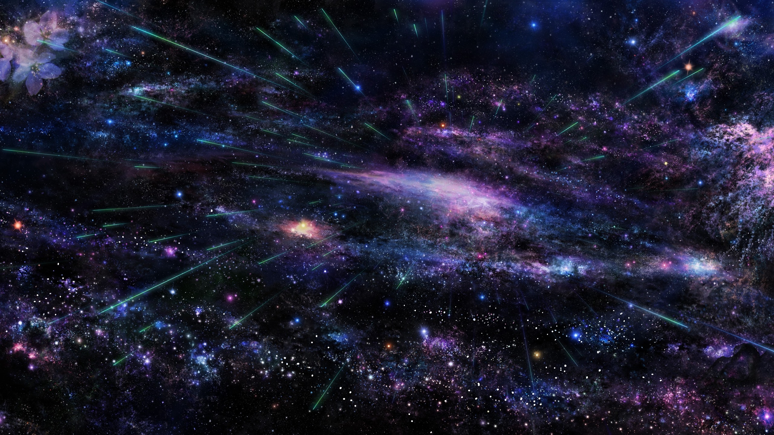 Wallpaper Stars, space, comet 3840x2160