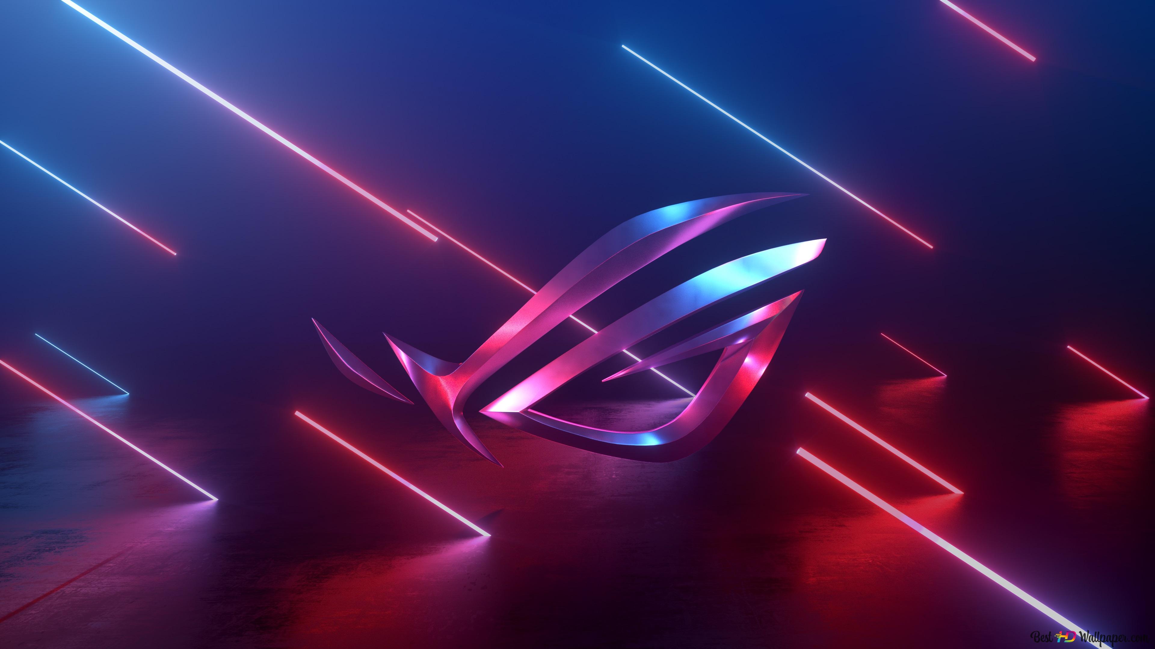 Asus ROG (Republic of Gamers) Rain LOGO 4K wallpaper download