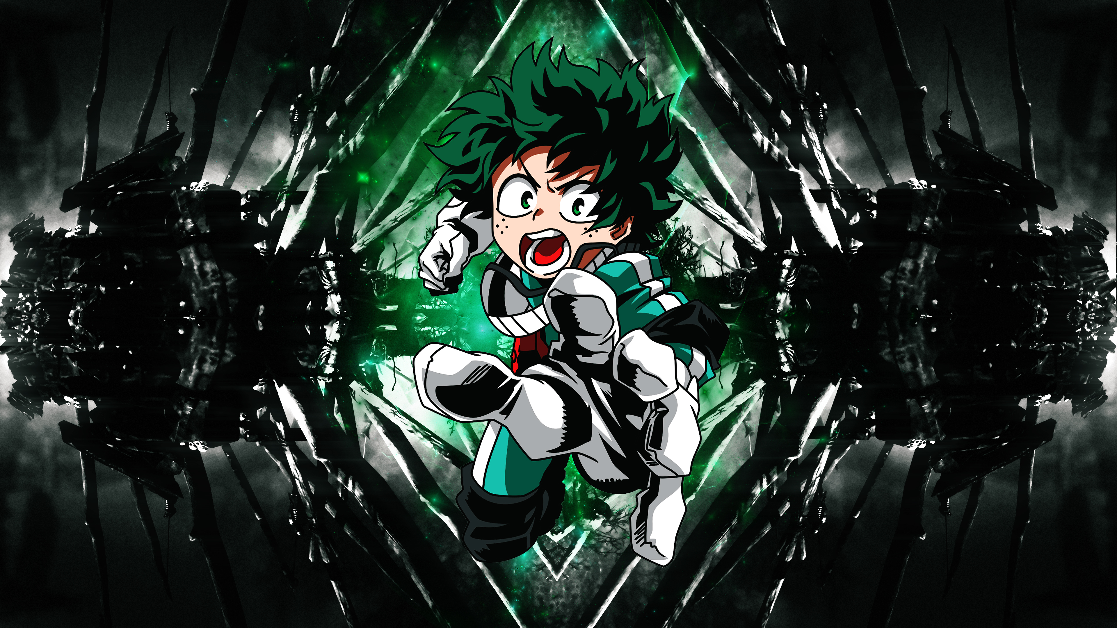 boku no hero deku, Izuku Midoriya, Green Hair Gallery HD Wallpaper