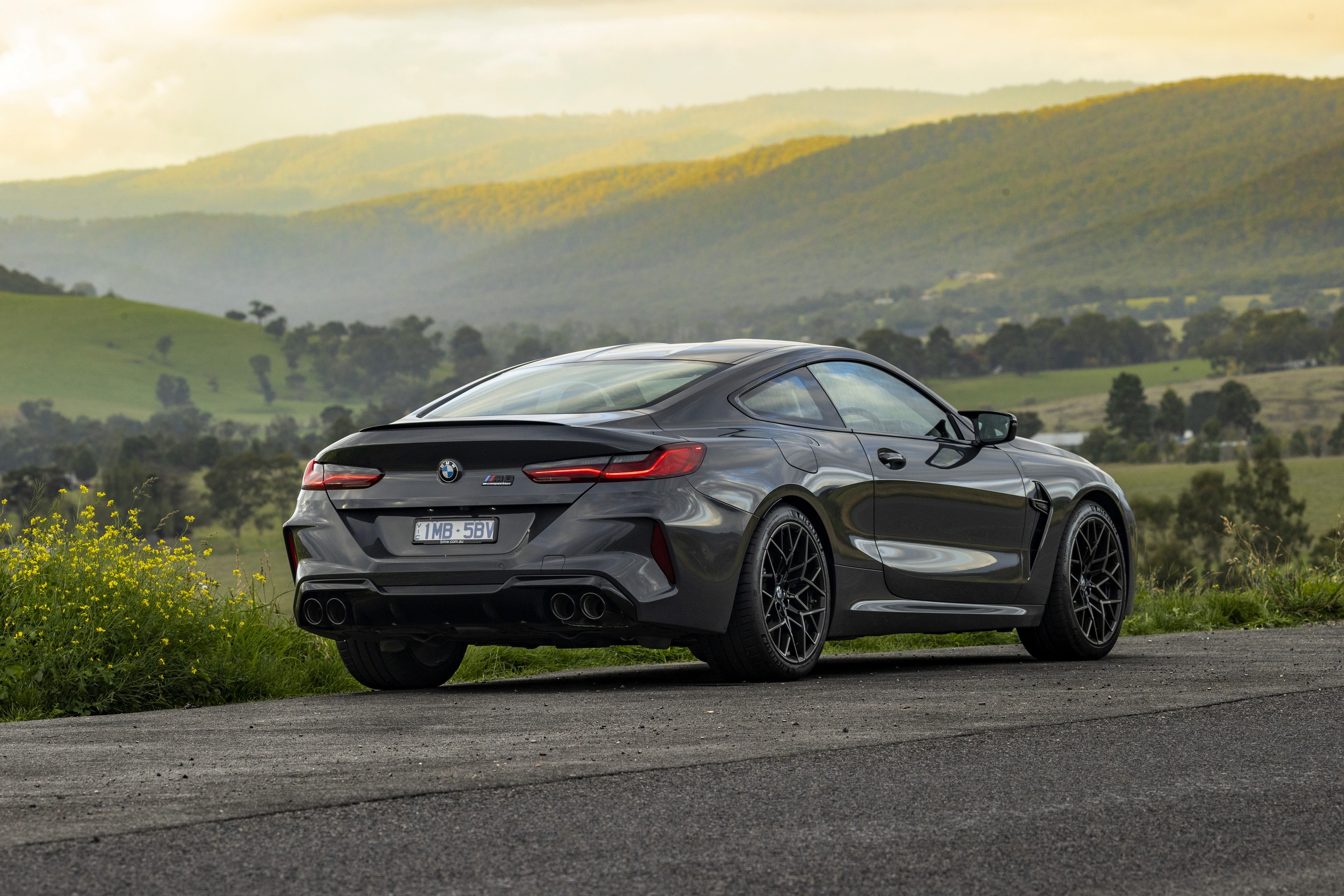 4K, M8 Competition, F92, AU Version, BMW, Coupe, Grey, Metallic, Back View Gallery HD Wallpaper