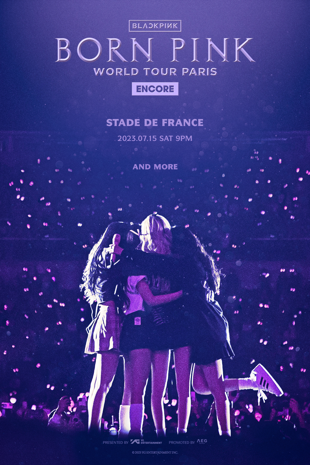 BLACKPINK World Tour: BORN PINK ENCORE in Paris (Teaser Poster)