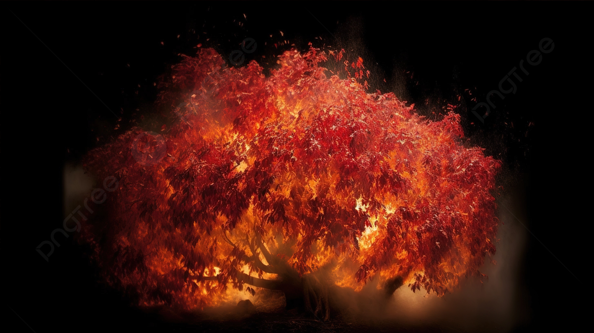 Burning Tree Emissary Wallpaper