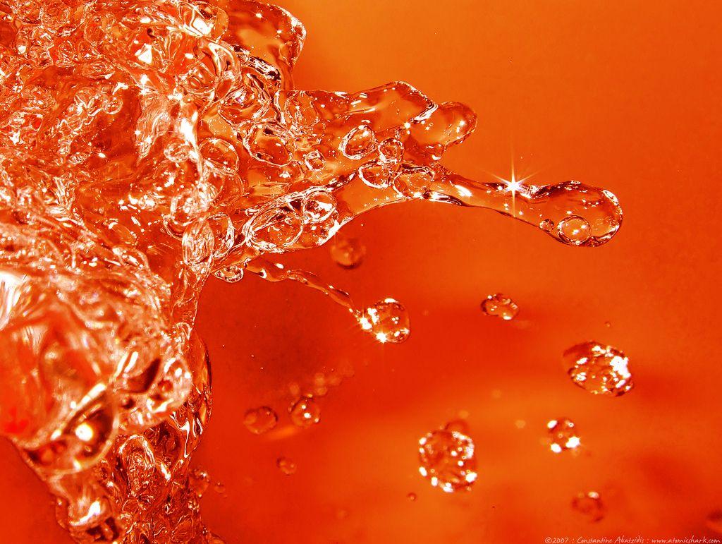 Orange Water Wallpaper