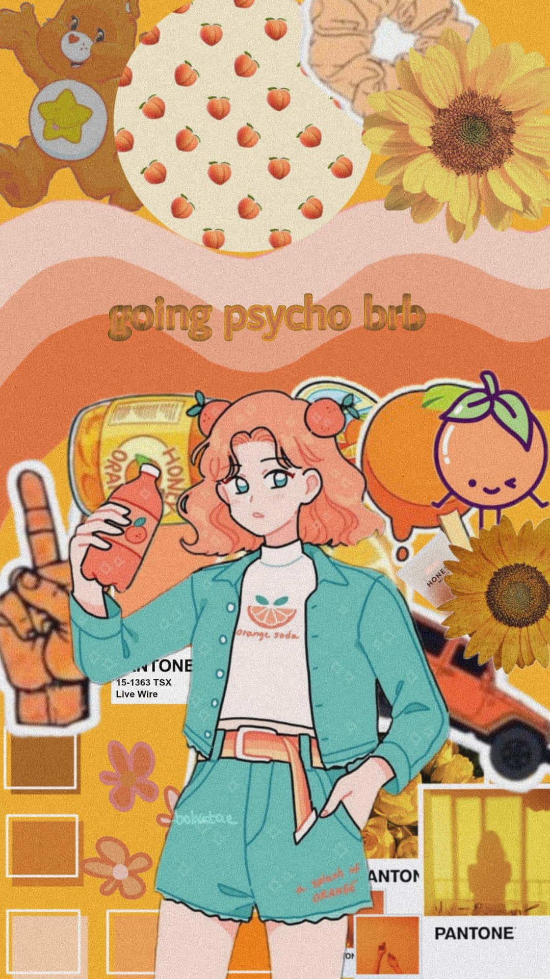 Download Brighten up your day with a radiant orange aesthetic background