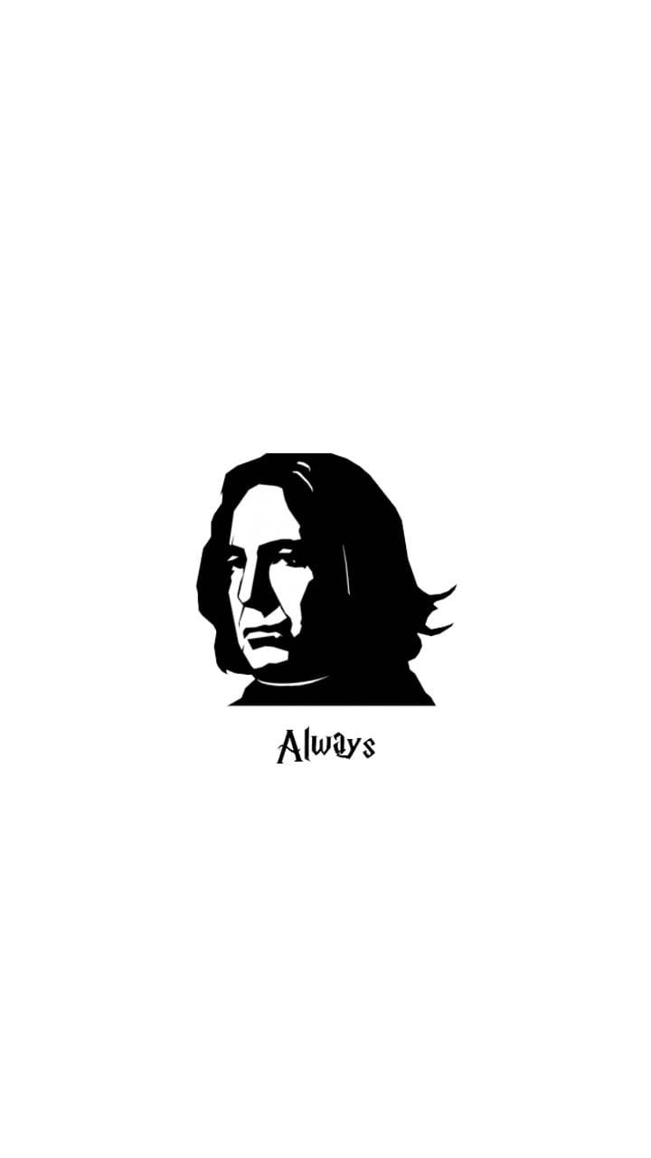 Download Severus Snape Black White Wallpaper
