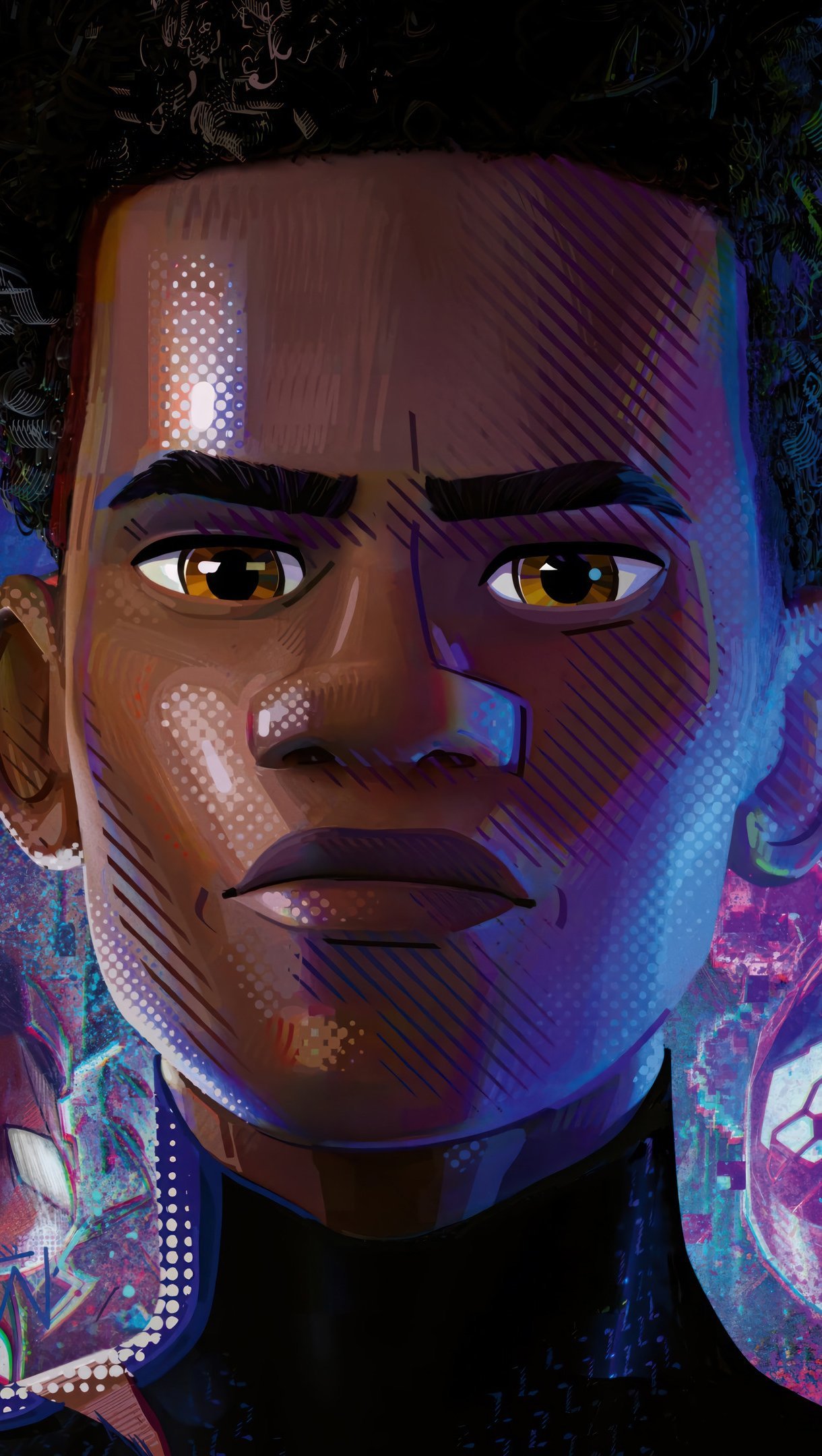 Miles Morales Spider Man Across the Spider Verse Movie Wallpaper 4k Ultra HD