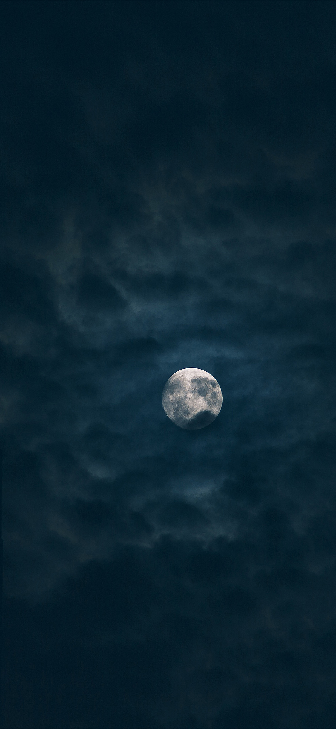 Moon Sky Dark Night Nature