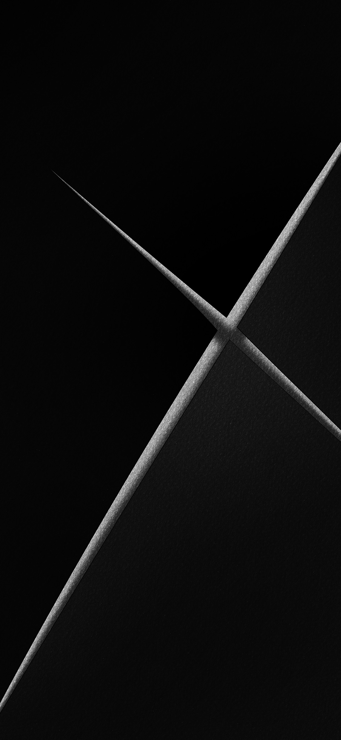 dark black cut blank knife art