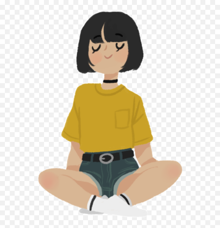 Art Grunge Aesthetic Anime Girl Wallpaper Png, Anime Girl Transparent Background transparent png image