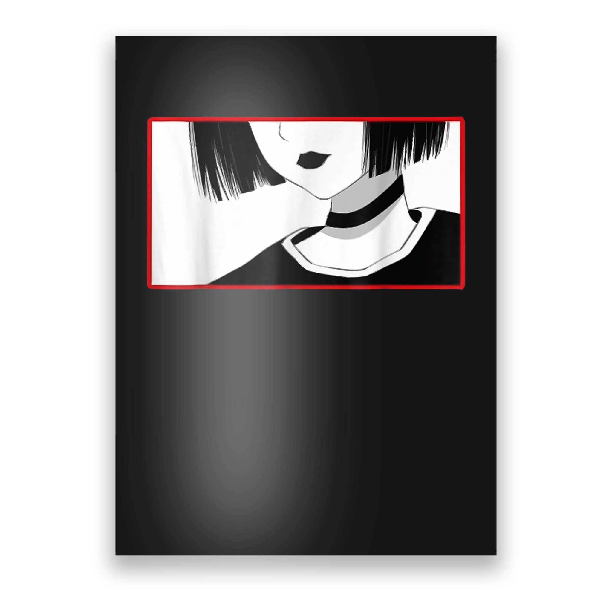 Aesthetic Goth Anime Girl Soft Grunge Aesthetic Gothic Poster
