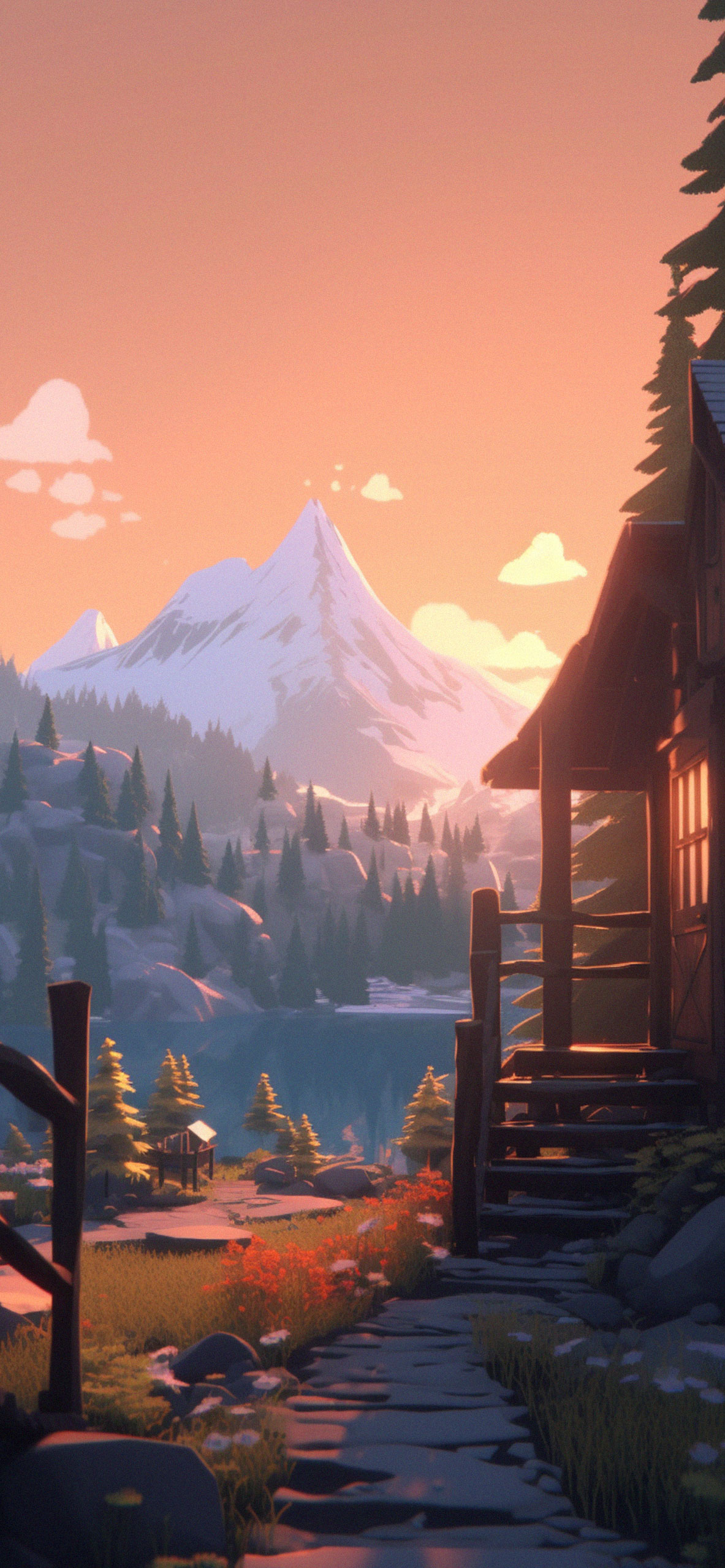 A Rustic Cabin in the Mountains