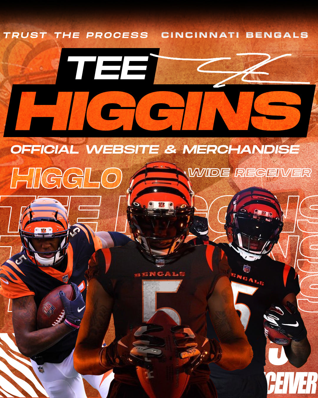 Download Cincinnati Bengals Tee Higgins Wallpaper