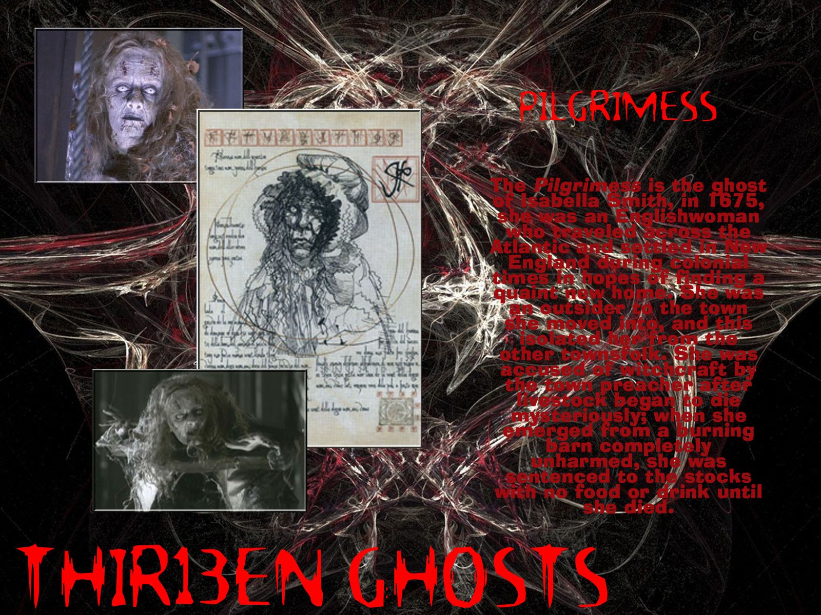 Thir13en Ghosts Wallpaper: The Pilgrimess. Ghost movies, Horror icons, Ghost