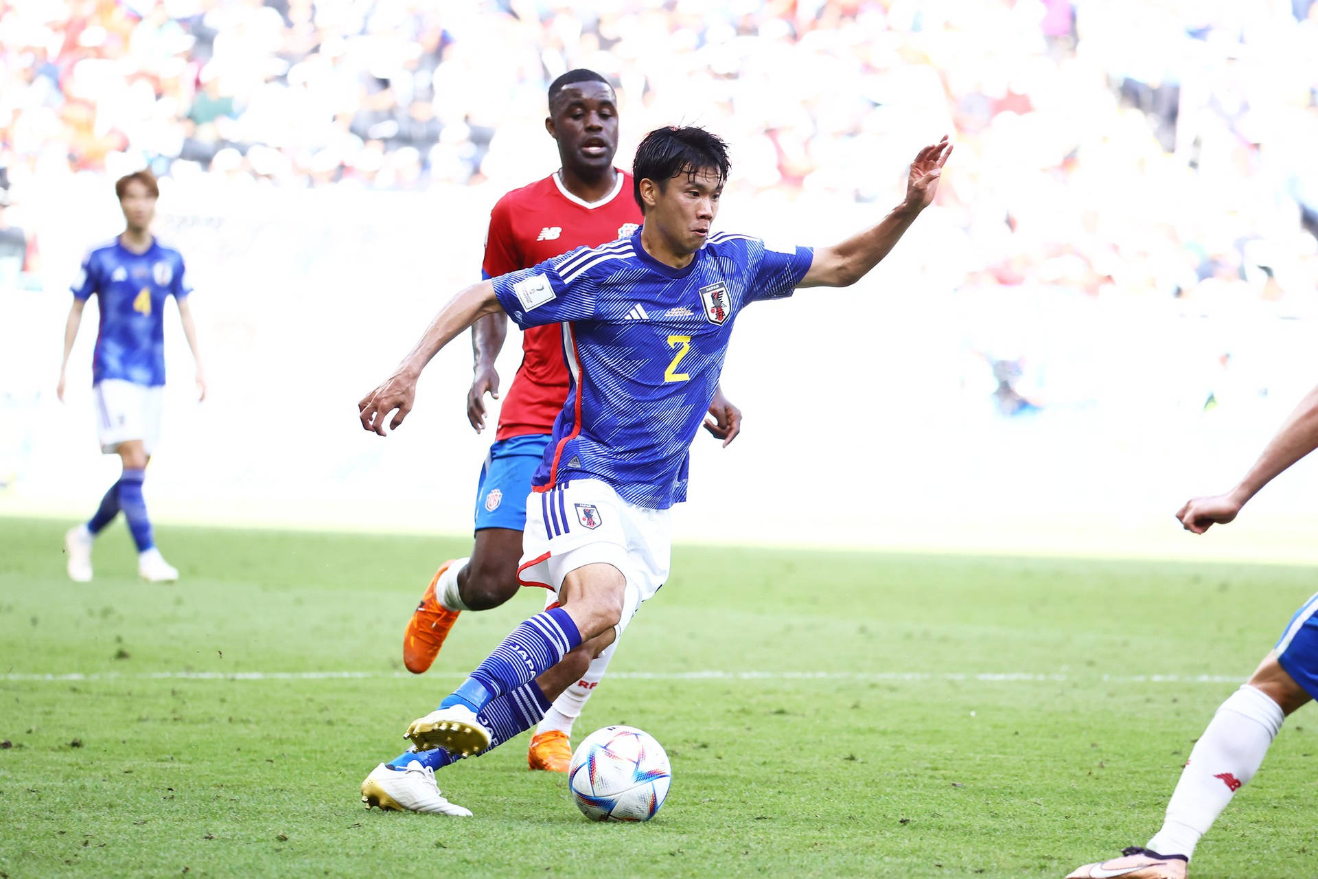 Download Japan National Football Team Yamane Versus Costa Rica Wallpaper