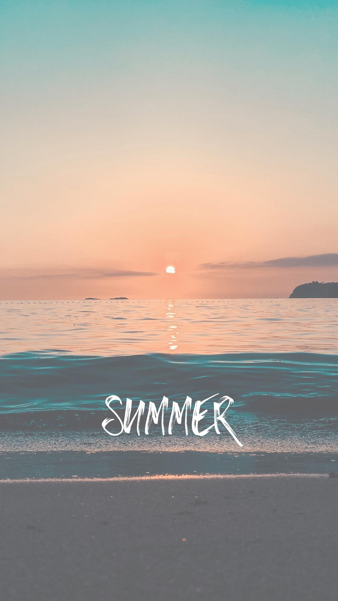 Beach Summer Aesthetic iPhone Wallpaper