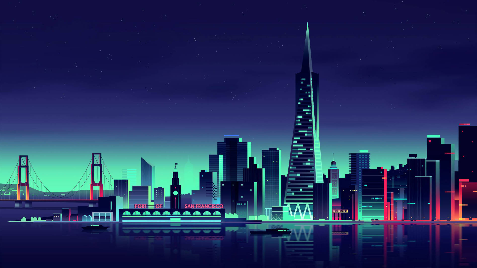 Download 4k Minimalist San Francisco