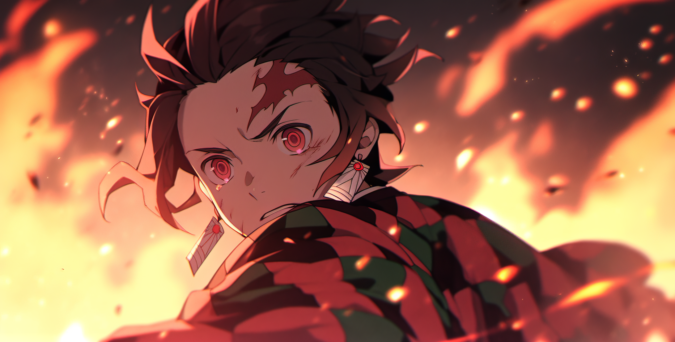 Sad Tanjiro in Japanese Lofi Style